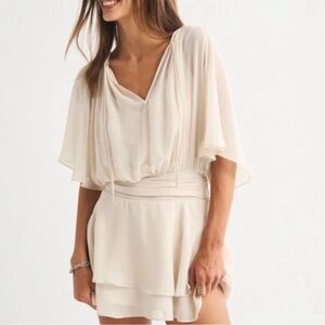 Abercrombie Angel Sleeve Sheer Mini Dress